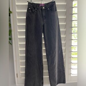 Black low rise jeans